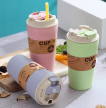 420ml Eco-friendly Wheat Straw Insulated Tumbler