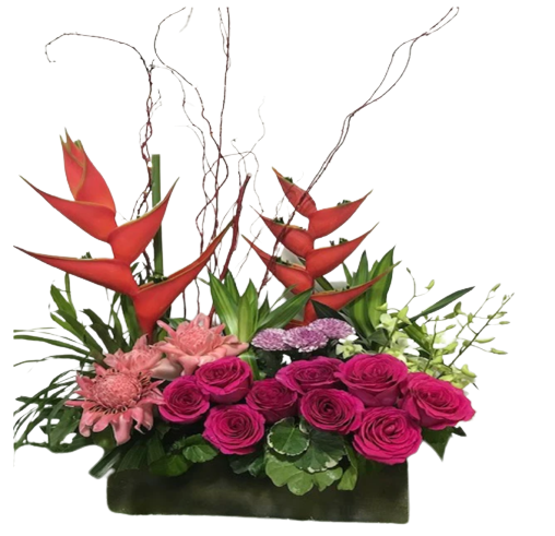 Roses and Heliconia Table Flower (FTA0092)