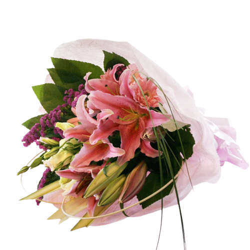 Blushing first love lilies Bouquet (HB0022)