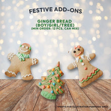Gingerbread Cookies (Boy/Girl/Tree - minimum order 12 pieces ) - Christmas Festive Menu