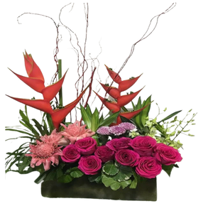 Roses and Heliconia Table Flower (FTA0092)