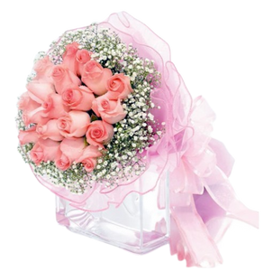 20 Pink Roses Bouquet (HB0089)