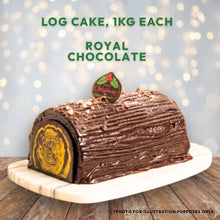 Festive Log Cake (1kg) - Pistachio Raspberry / Royal Chocolate - Christmas Festive Menu