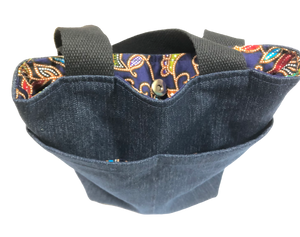 Denim Bag with Batik Inner Lining (TC036)