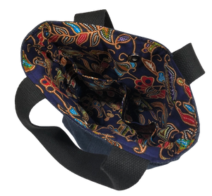 Denim Bag with Batik Inner Lining (TC036)