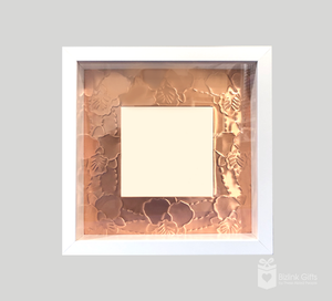 Handcrafted Copper Tooling Plaque Square (CP04D-Orchid pattern)