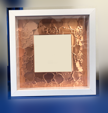 Handcrafted Copper Tooling Plaque Square (CP04D-Orchid pattern)