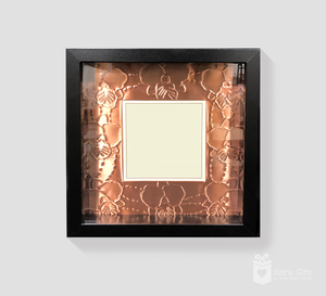 Handcrafted Copper Tooling Plaque Square (CP04D-Orchid pattern)