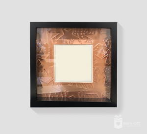 Handcrafted Copper Tooling Plaque Square (CP04E-Star pattern)